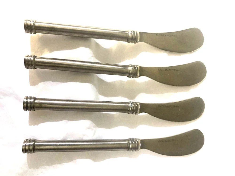 RSVP Butter Spreader Set 4 by Endurance 18/10 Stainless Flatware